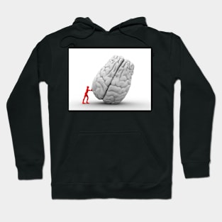 3D man moving brain, artwork (F012/9779) Hoodie